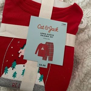 Cat&Jack 2 piece pajama set. 12 months